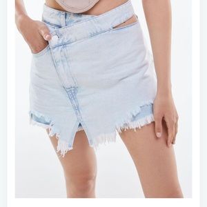 Bershka denim skort